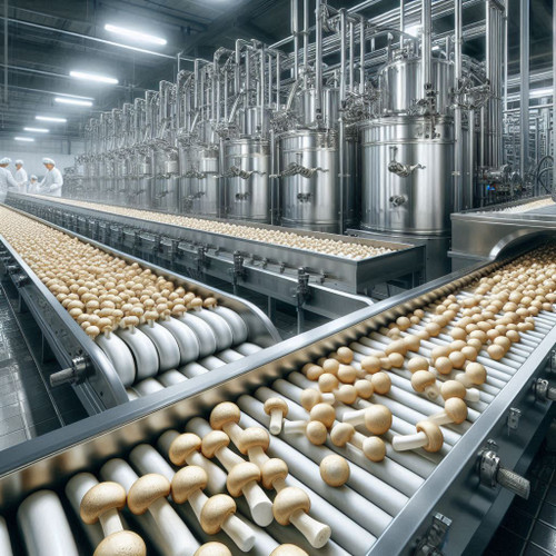 خط شستشو و بسته بندی کامل قارچ