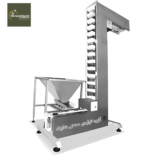 دستگاه بالابر کاسه ای z و مخزن استیل مدل